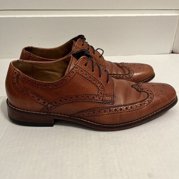 Cole Haan Giraldo Air Mens 8.5 M Wingtip Oxfords Dress Shoes Leather C09303 - Picture 4 of 13